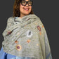 Embroidered Summer Weight Shawl