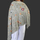 Embroidered Summer Weight Shawl
