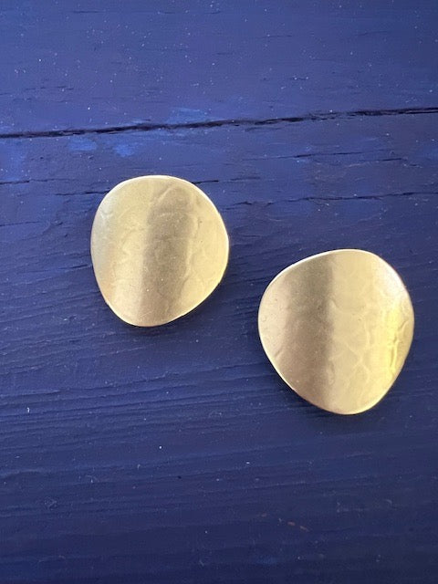 Brass Clip On Earrings