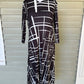 Black with White Lines Dress