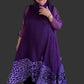 DTH Silk Organza Over Lay With Sequin Trim