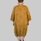 Linen 2 Pocket Dress With Soft Leaf Imprint