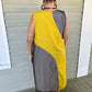 Yellow Net Insert  Dress