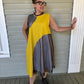 Yellow Net Insert  Dress