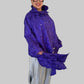 DTH Embroidery High Collar Top