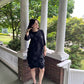 Vanity Black Pleated Dress