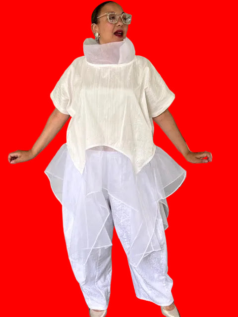 Dth 100% Silk Flutter Top