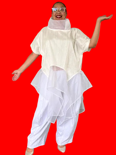 Dth 100% Silk Flutter Top
