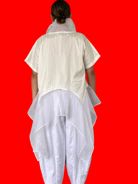 Dth 100% Silk Flutter Top