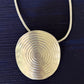 Titanium “Silver Dollar” Pendant Necklace