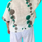 Button Down Camp Shirt White 100% Cotton