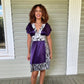 Boxing Kitten 100%Silk V Neck Dress