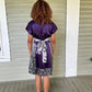 Boxing Kitten 100%Silk V Neck Dress