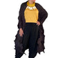 Vanite couture Long Pleats Black Duster