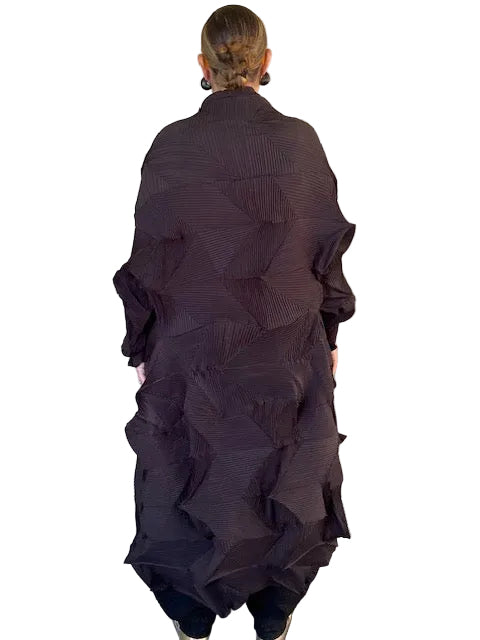 Vanite couture Long Pleats Black Duster