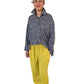 Transparente Front Seam Yellow Linen Pants