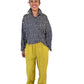 Transparente Front Seam Yellow Linen Pants