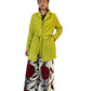 Vanite Chevron Pleats Jacket Lime