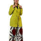 Vanite Chevron Pleats Jacket Lime