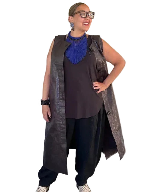 DTH Black Ankara Button Up Dress