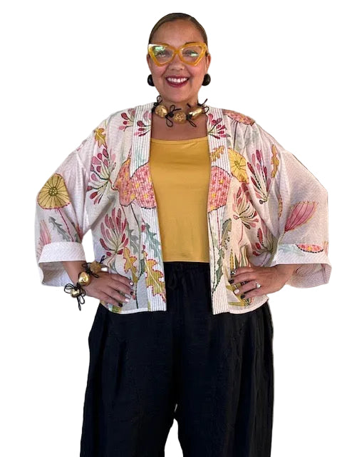 Short Kimono Floral Jacket