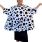 Dth Black Dots Baby Doll Oversized Top