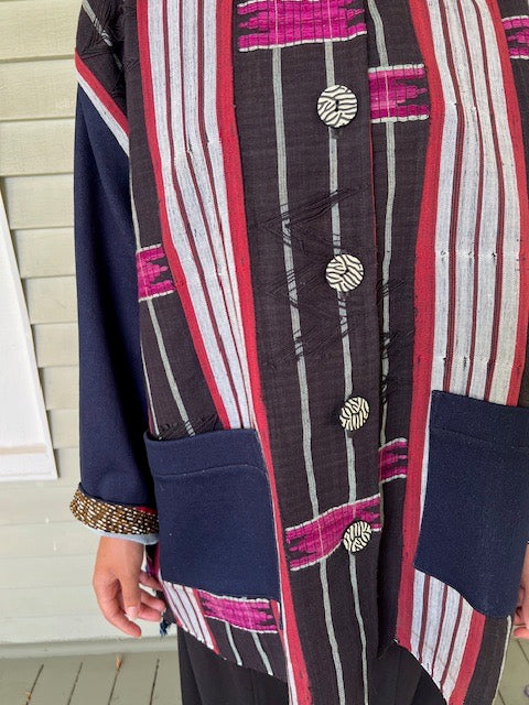 Maya Jacket in Hand woven Fabric