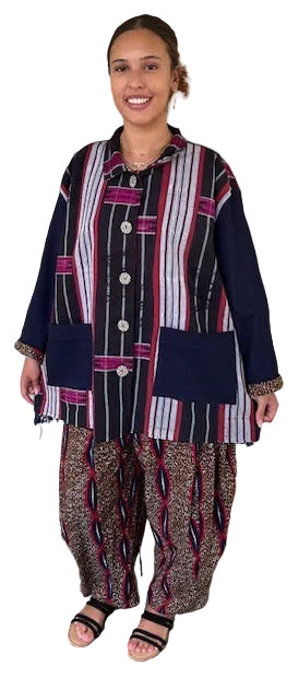Maya Jacket in Hand woven Fabric
