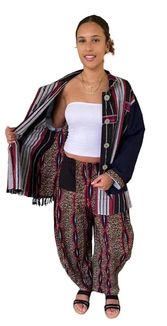 Maya Jacket in Hand woven Fabric