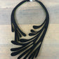 Reversible Necklace Wear In Black Or Lime Green