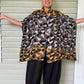 Kimono Style Cardigan Vest ( Earth  Tones Woven Fabric)