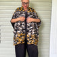 Kimono Style Cardigan Vest ( Earth  Tones Woven Fabric)
