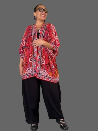 South West Chiffon Cover up( Blue or Red)