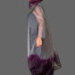 Dth Silk Organza Dress ( Dark Purple And Gray )