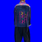 Boxing kitten Dorothy Work Jacket ( Ankara antique Indigo Guatemala textile)