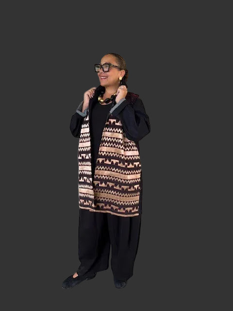 Dth Jacket Hand Embroidery In Gold