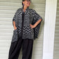 Kimono Style Cardigan in Geometric