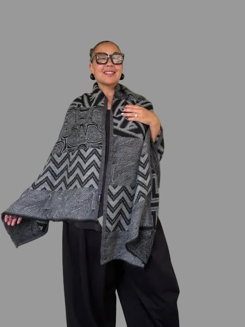 Geometric Muscat Scarf or Shawl