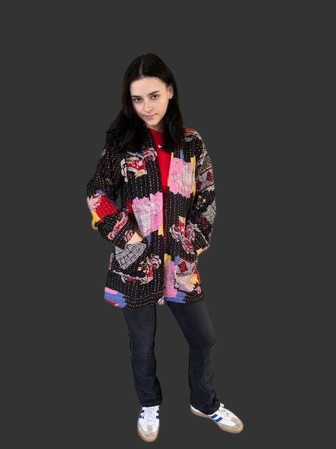 Kantha Black Jacket