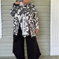 Geometric Print In Gray And White