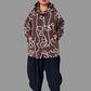 Abstract  Boucle Zipper Jacket ( Brown )