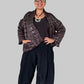 Quilted Drop Shoulder Jacket ( Brown)