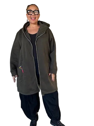 Zipper Front Two Pocket Hoodie