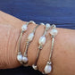 White Freshwater Pearl Wrap Bracelet