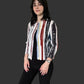Pleats Stripe Short Jacket