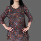 Pleats Vintage Mosaic Dress