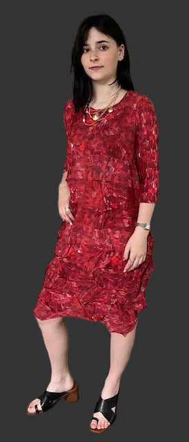 Pleats Mosaic Sunset Dress