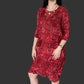 Pleats Mosaic Sunset Dress
