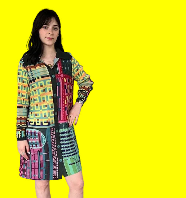 Pleats Long Jacket Dress