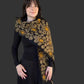 Golden Pebbles Felted Scarf